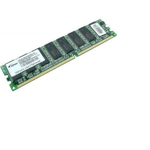 Elixir - DDR - 512 Mo - DIMM 184 broches - 400 MHz / PC3200 - CL3 - 2.6 V - mémoire sans tampon - non ECC