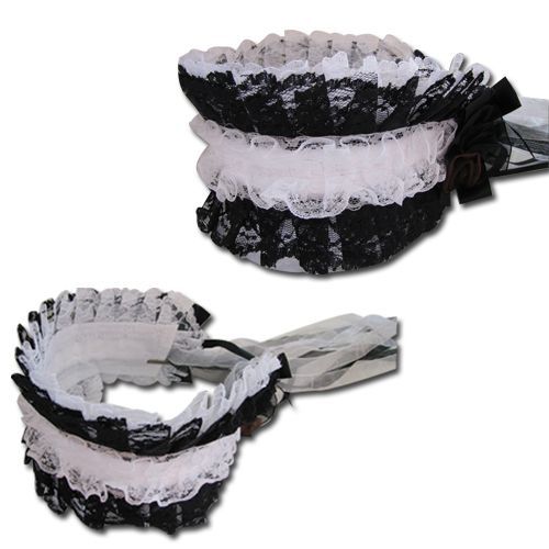 Barrette Serre Tete Sert Tete Dentelle Lolita Japonais Costume Soirée Déguisement Cosplay