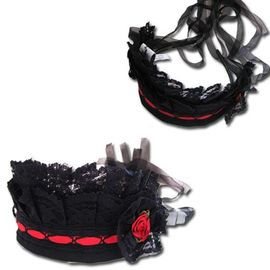 Serre Tete Sert Tete Dentelle Noir Lolita Japonais Costume Soirée Déguisement Cosplay
