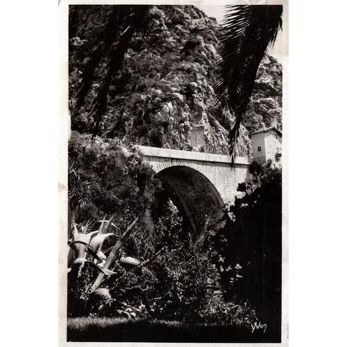 Carte Postale, France, Alpes Maritimes ( 06 ), Menton, Frontière Franco Italienne, Pont San Luigi - Oblitération Du 27/05/1948