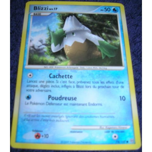 Pokemon - Blizzi - Niveau 17 Pv 50  - Carte N° 74/100