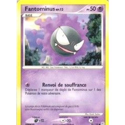 Pokémon - Fantominus 50pv Diamant Et Perle 82/130
