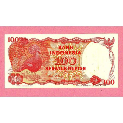 Billet De Banque Nota Banknote Bill 100 Seratus Rupiah Indonesie Indonesia 1984