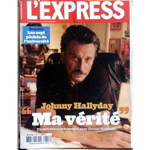 L'express N° 2746 : Johnny Hallyday: Ma Vérité