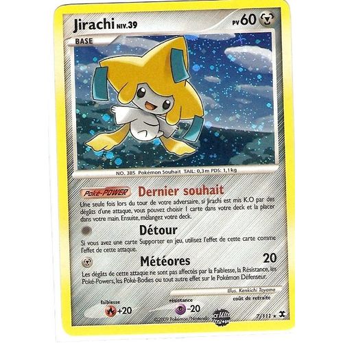 Jirachi Holo Niv 39 "Rivaux Emergeants" 60 Pv 7/111