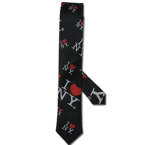 Cravate Noir Coeur Rouge I Love N Y 140*5cm