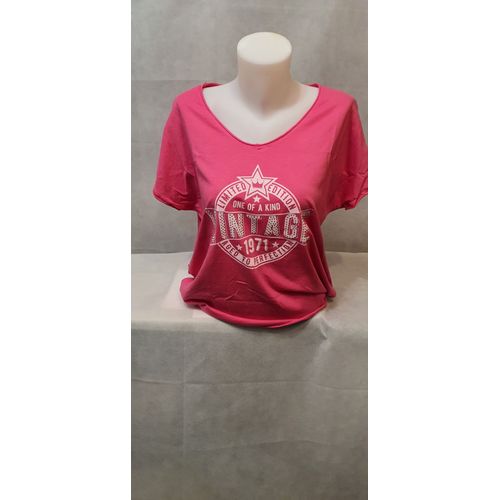 T-Shirt Ete Fushia Femme Chana Mod Paris Taille Unique