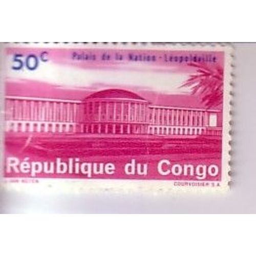 Palais De La Nation , Léopoldville , 50c , Rép Du Congo