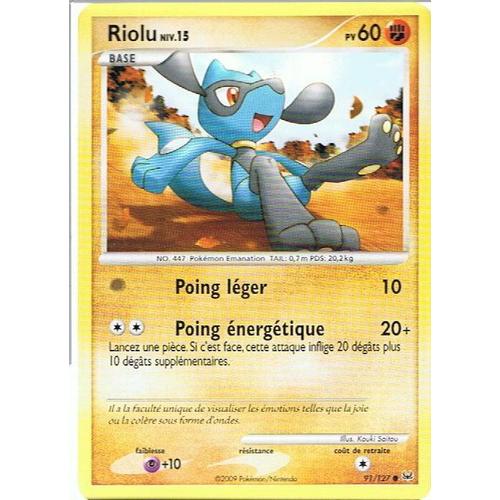 Riolu Niv.15 - Pokemon - Platine 91 - C