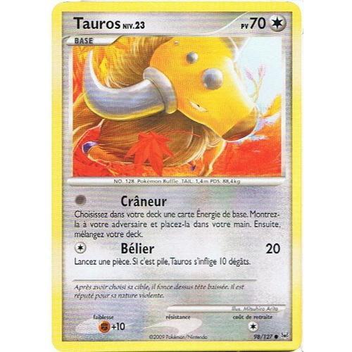 Tauros Niv.23 - Pokemon - Platine 98 - C