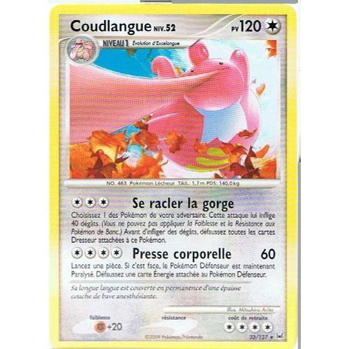 Coudlangue Niv.52 - Pokemon - Platine 33 - R