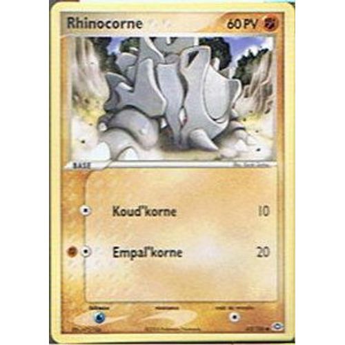 Rhinocorne - Pokemon - Ex Emeraude 62 - C