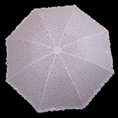 Parapluie Pli? Dentelle Mini Coeur Rose Mod?le Japonais Kawaii Lolita