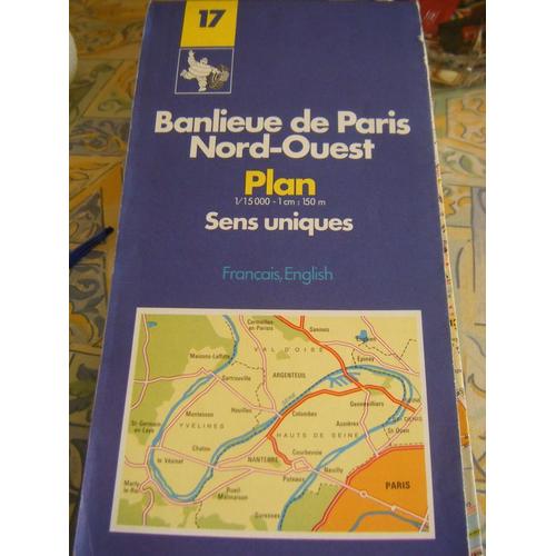 Banlieue De Paris - Banlieue Nord-Ouest, Plan, 1/15 000