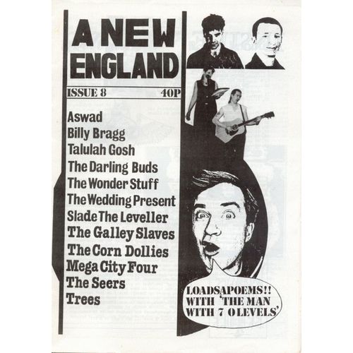 A New England   N° 8 : Aswad, Billy Bragg, Talulah Gosh, The Darling Buds, The Wonder Stuff, The Wedding Present, Mega City Four, Trees, The Seers,...