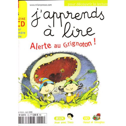 J'apprends À Lire  N° 105 : Alerte Au Grignoton !