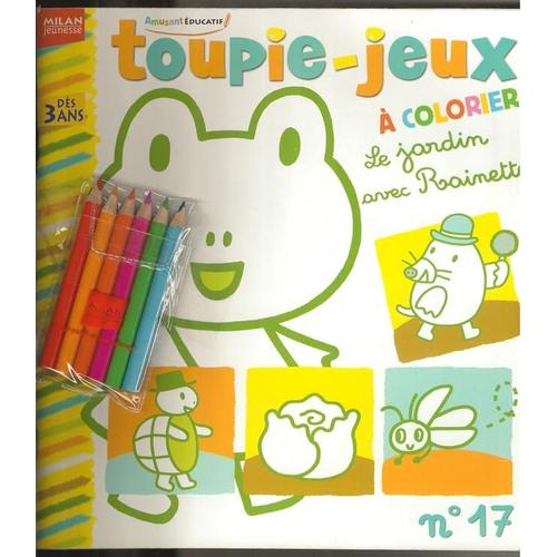 Toupie   N° 17 : Toupie-Jeux À Colorier Le Jardinier Avec Rainette