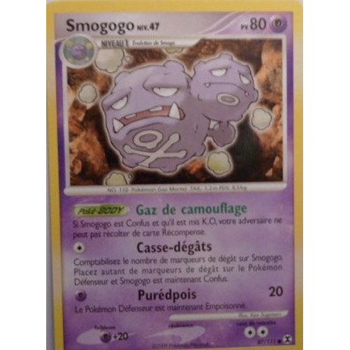 Carte Pokemon Smogogo,Niv.47, Pv 80, 87/111