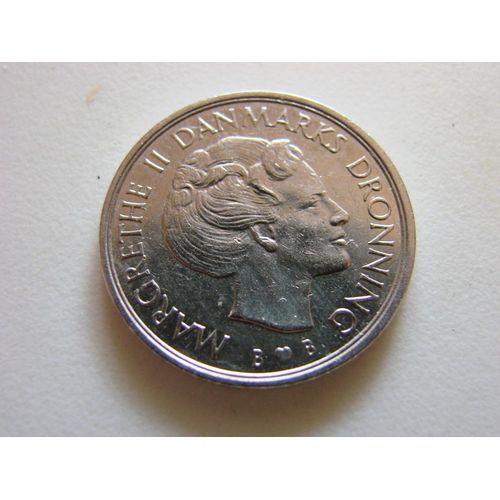 Piece Danoise 1 Krone Margrethe Ii Danmarks Droning 1980