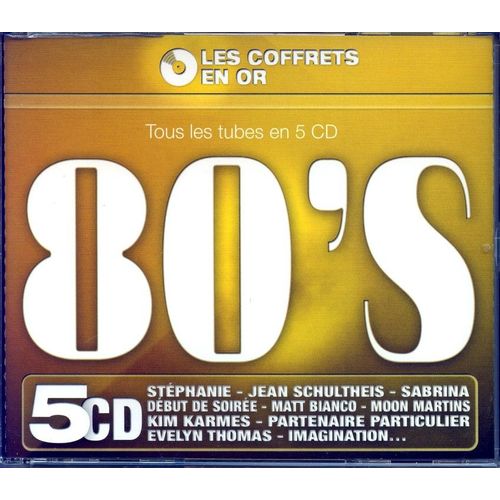 Tous Les Tubes 80's - Coffret En Or - 5 Cd - 95 Titres