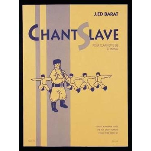 Chant Slave Clarinette En Sib Et Piano
