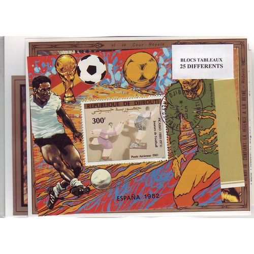 Tableaux - Lot De 25 Blocs Feuillets Differents - Tous Pays