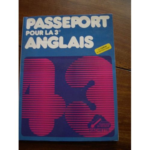 Passeport Pour La 3eme Anglais