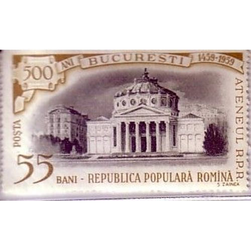 Bucarest , 55 Bani , Timbre De 1959