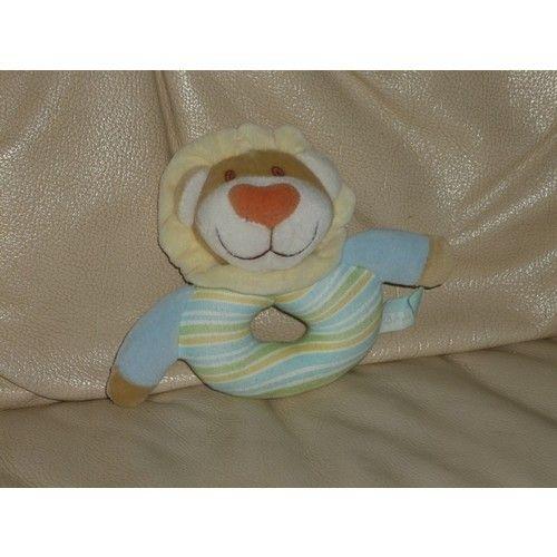 Kimbaloo Lion Hochet Peluche 14 Cm