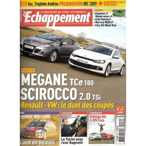Echappement   N° 497 : Match Renault Mégane Tce 180 Contre Vw Scirocco 2.0 Tsi: Le Duel Des Coupés