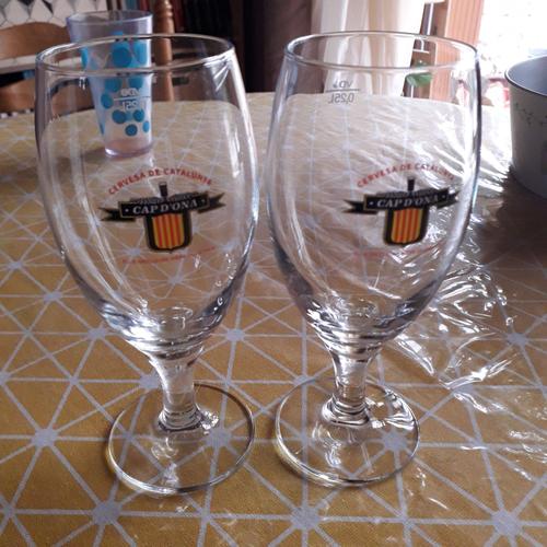 2 Verres Bière Cap D'ona Catalogne