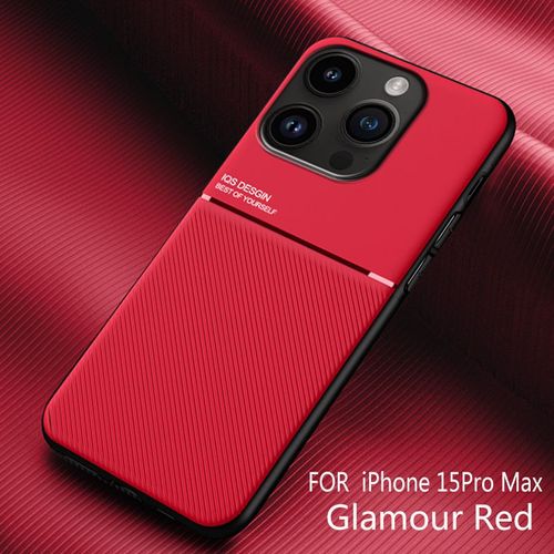 Coque Pour Iphone 15 Pro Max,Absorption Des Chocs Et Protection,Tatouer Magique,Coque En Silicone,Rouge