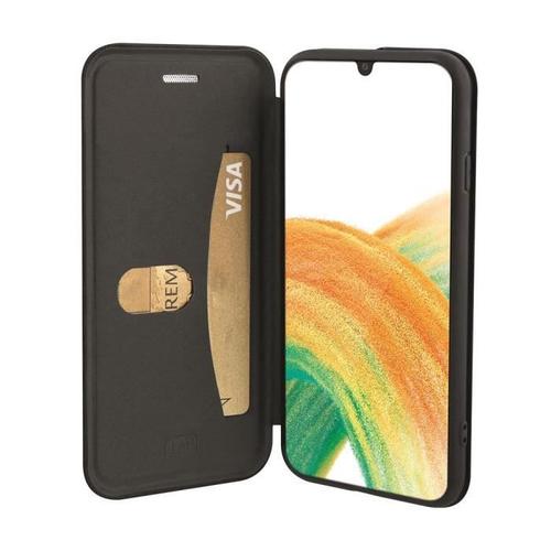 T'nb Premium Folio - Étui À Rabat Pour Téléphone Portable - Imitation Cuir - Noir - Pour Samsung Galaxy A33 5g