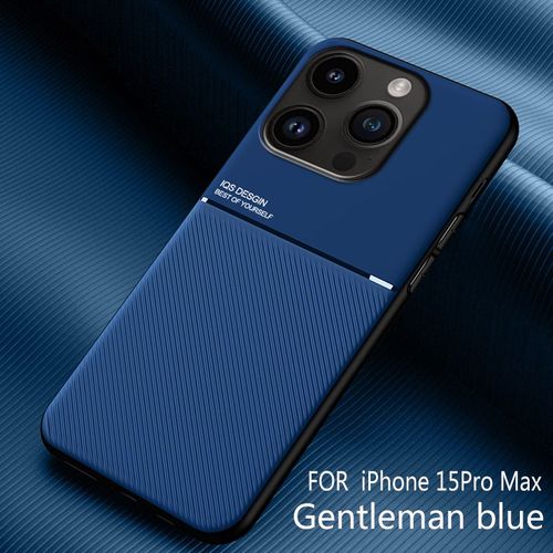 Coque Pour Iphone 15 Pro Max,Absorption Des Chocs Et Protection,Tatouer Magique,Coque En Silicone,Bleu