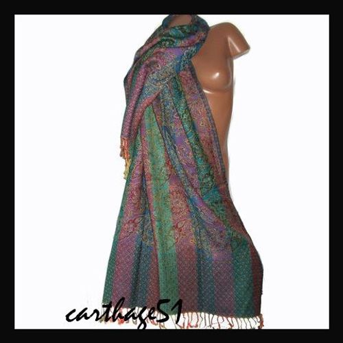 Etole Écharpe Motifs Cachemire - New - Plusieurs Coloris - Nouveauté Chale Echarpes Etoles