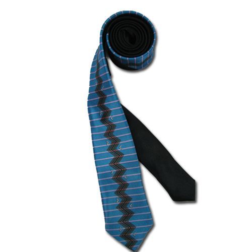 Cravate Turquoise Raye Finn 140 * 5 Cm