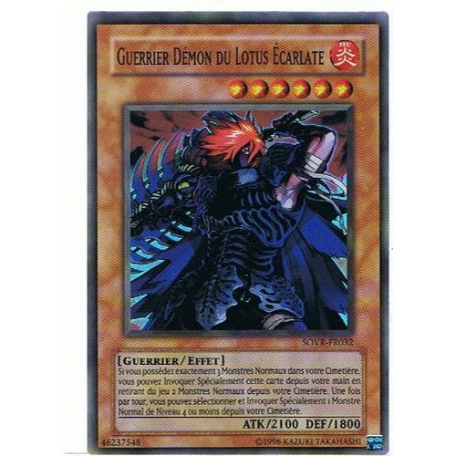 Guerrier Démon  Lotus Écarlate - Yu-Gi-Oh! - Sovr-Fr032 - Sr