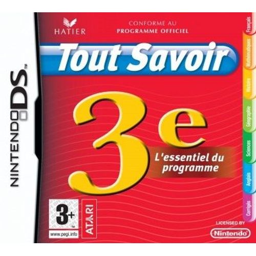 Tout Savoir 3ème - Nintendo Ds