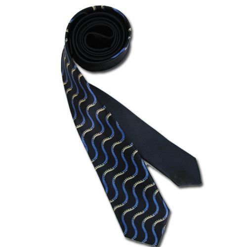 Cravate Bleu Marine Fine 140 *5 Cm