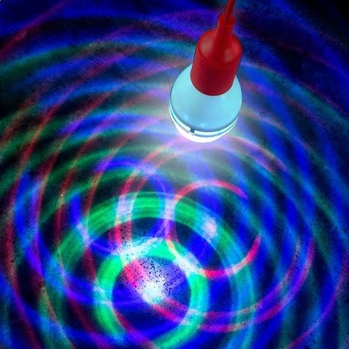 Ampoule Led Tournoyante Rvb Tournante