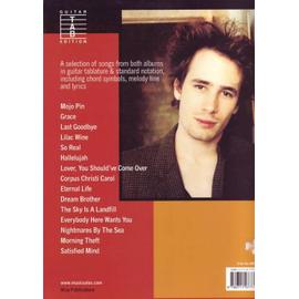 Symboles dAccords Jeff Buckley Grace And Other Songs Partitions pour Tablature Guitare 
