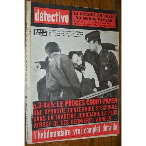 Détective   N° 837 : Du 13 Juillet 1962 : Le Procès Court-Payen