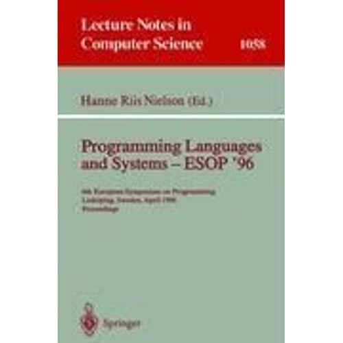 Programming Languages And Systems - Esop '96