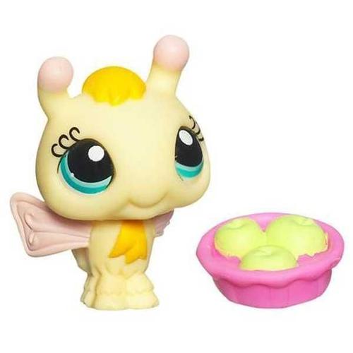 Petshop New Petite Abeille Jaune Et Rose Pale / Pet Shop #1056