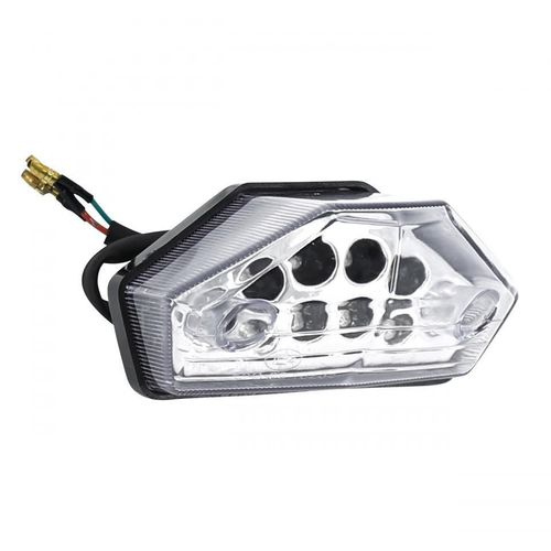 Feu Arrière P2r Pour Moto Rieju 50 Mrt 2009 À 2021 12v A Led Cabochon Transparent Neuf