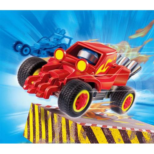 Playmobil Sports Et Action 4184 - Pilote Avec Voiture Transformable Rouge