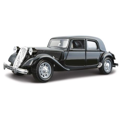 Modèle Réduit - Citroen 15cv Traction (1938) - Collection Bijoux - Echelle 1/24 : Noir Et Rouge-Bburago