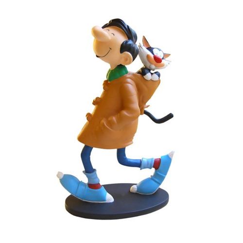 Gaston Lagaffe - Figurine En Résine : Gaston En Duffle Coat