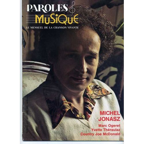 Paroles Et Musique   N° 25 : Michel Jonasz