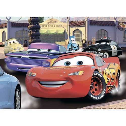 Puzzle 100 Pièces - Cars : Sur Les Chapeaux De Roues